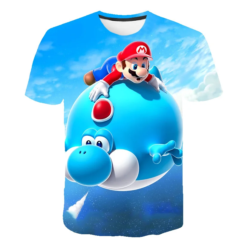

Latest Harajuku Classic Games Super Mario Kid t shirt Men/Women Super Smash Bros 3D print T-shirt Hip Hop tshirt Streetwear Tops