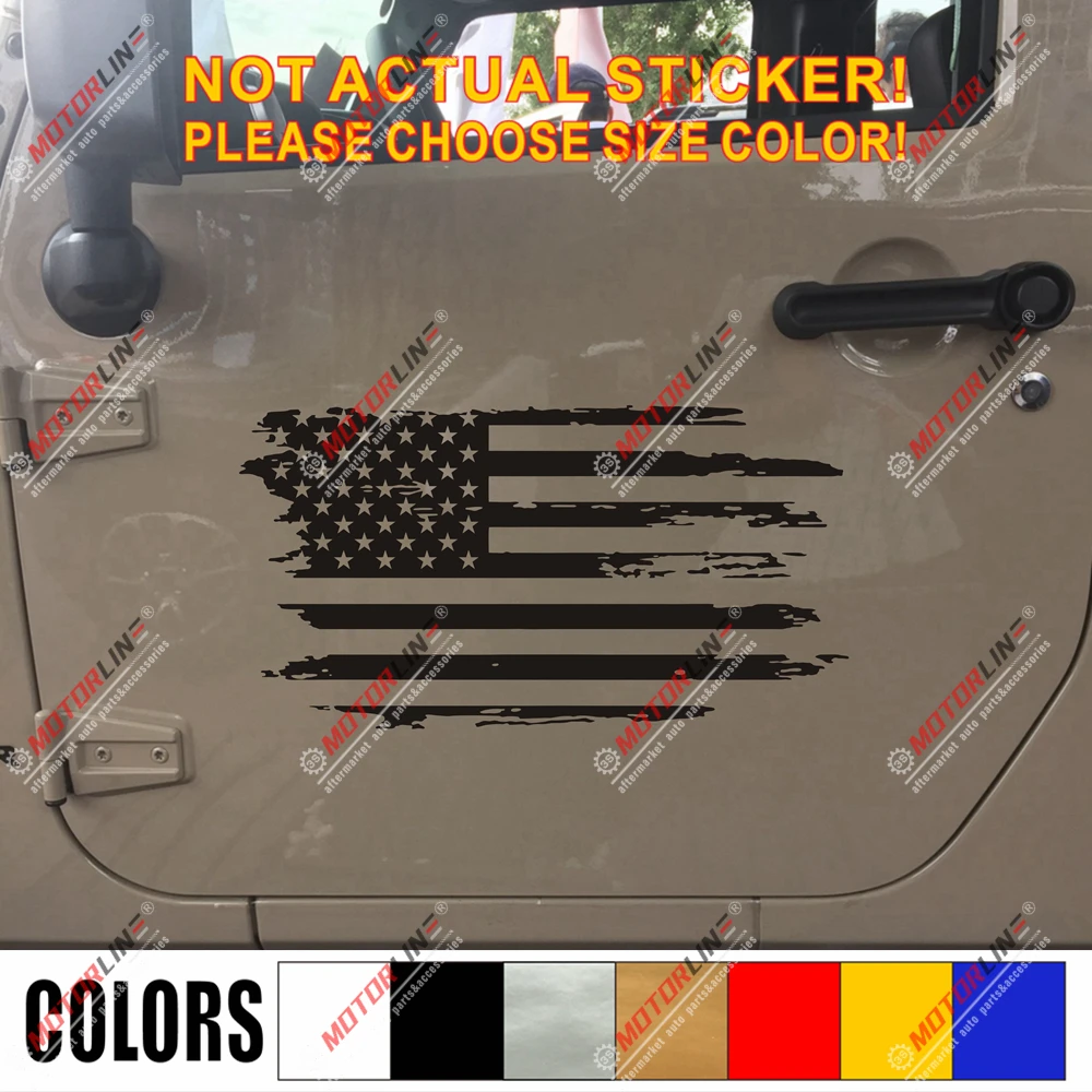 США американский флаг наклейка автомобиля винил выбрать размер цвет без bkgrd