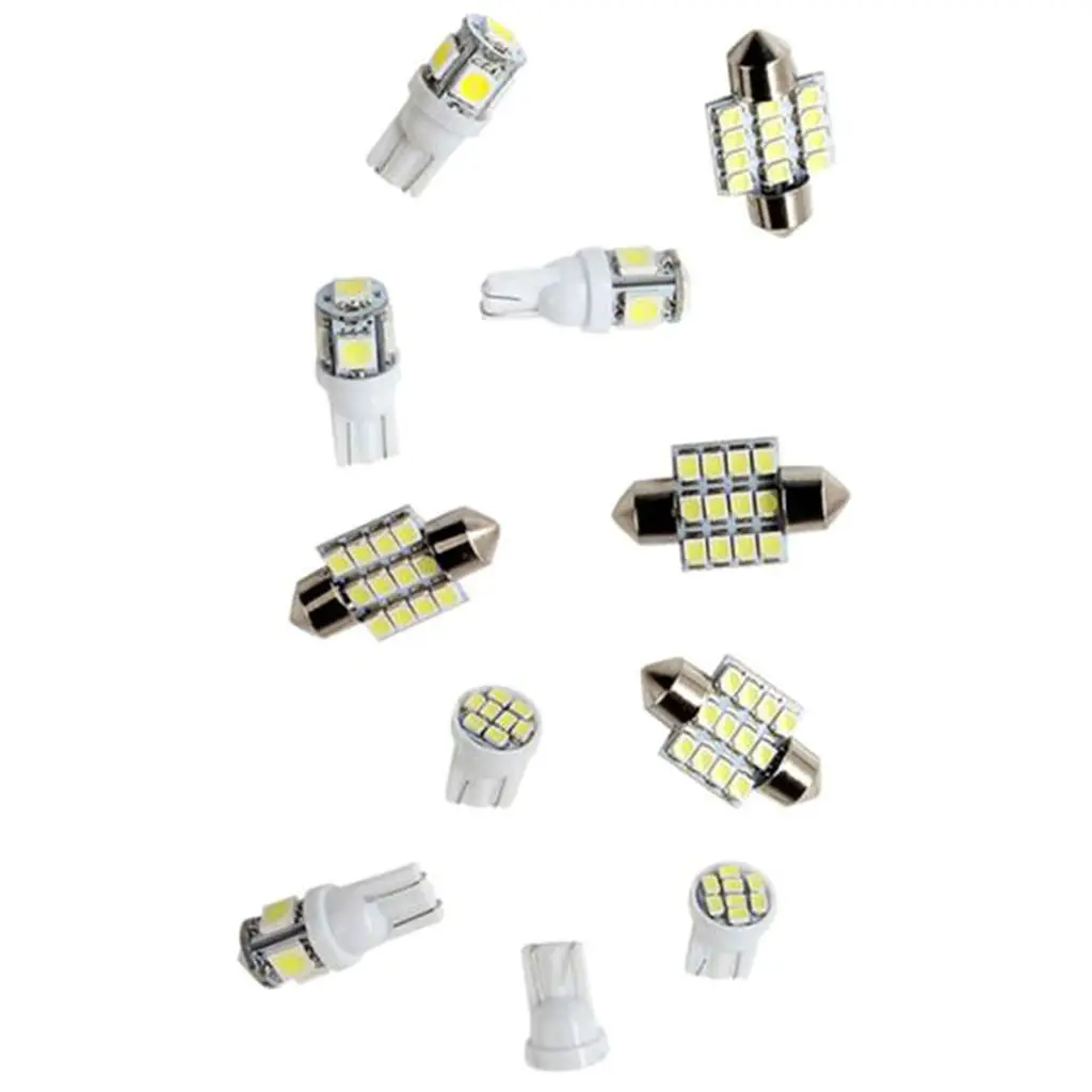 

11 шт., Автомобильные светодиодные лампы 921 6428 6430 194 W5W T10 5/8SMD и 31 мм