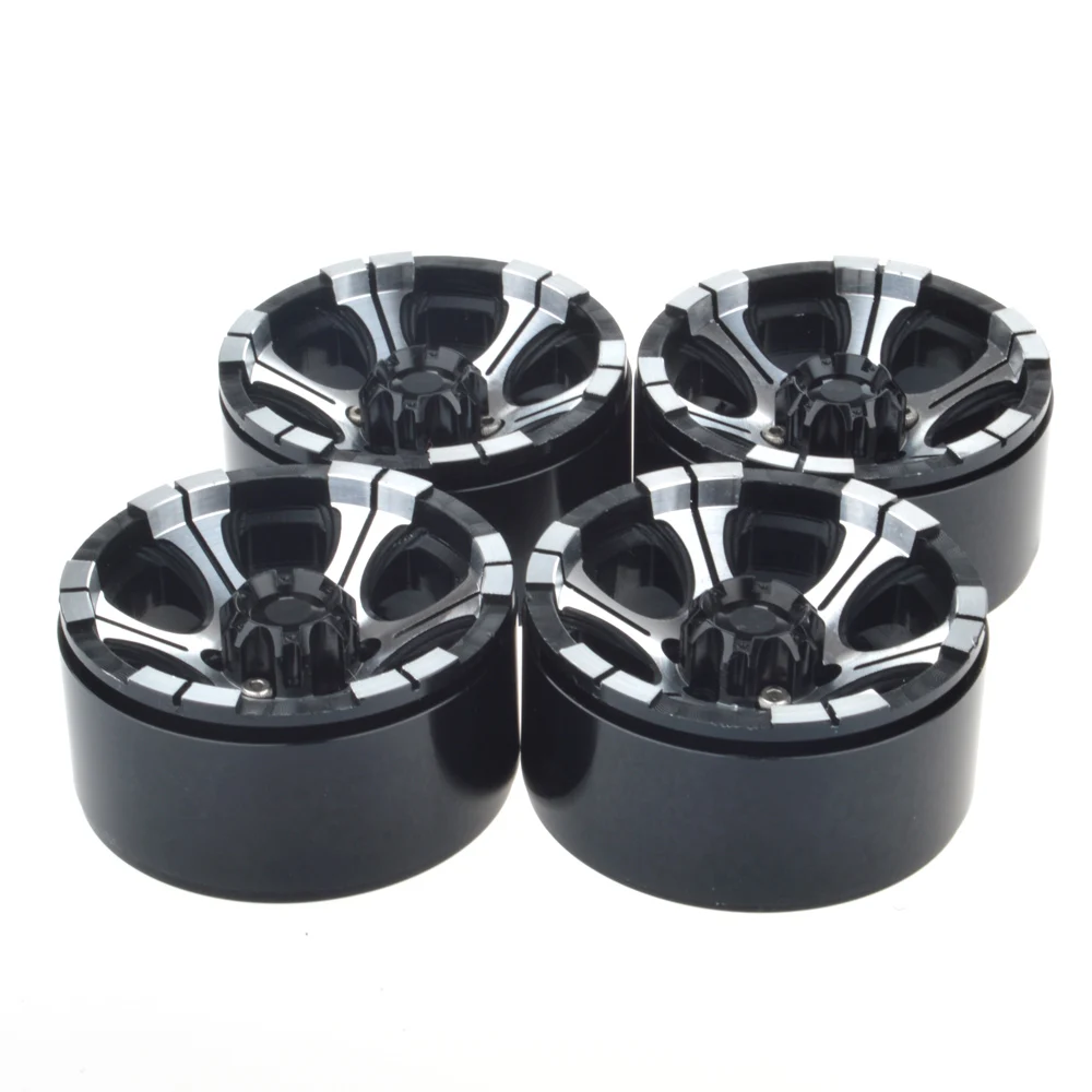 

Aluminum Alloy 1.9 Inch Beadlock Wheels Rims for Axial SCX10 SCX10 II 90046 Traxxas TRX4 D90
