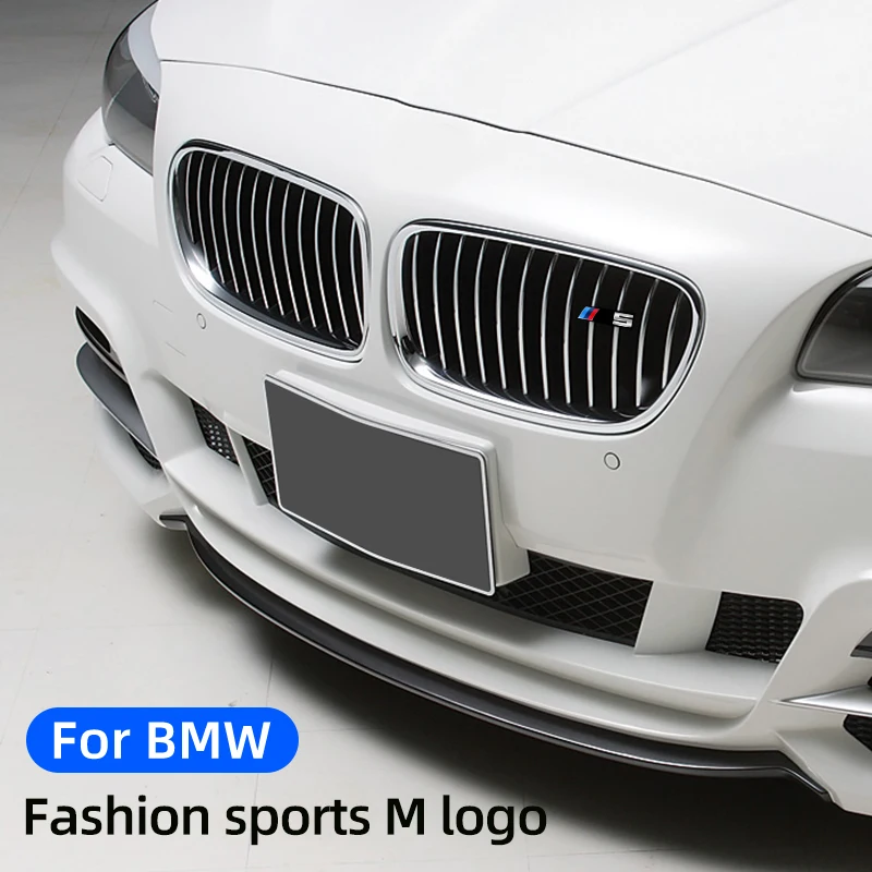 

3D Car Emblem Stickers for BMW 3 5 Series M3 M5 Decoration Car Front Grille Trim Stickers F10 F11 F18F30 F31 F35 Accessories