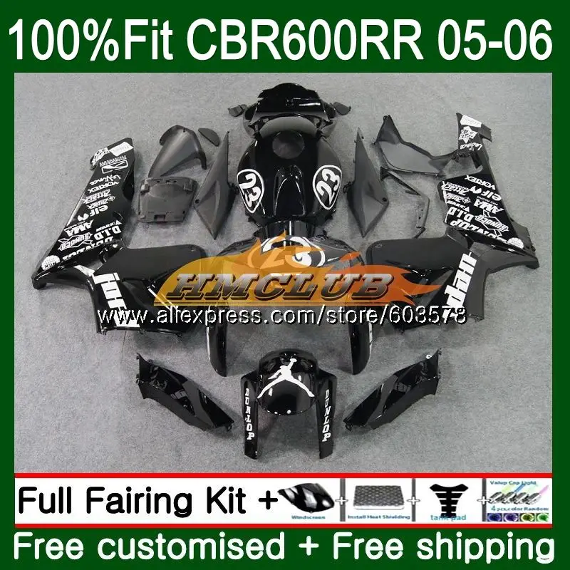 

Инъекция для HONDA CBR 600RR CBR600 RR 600F5 73CL.6 Hot Black CBR600RR F5 05 06 CBR600F5 CBR 600 RR 2005 2006 обтекатель OEM