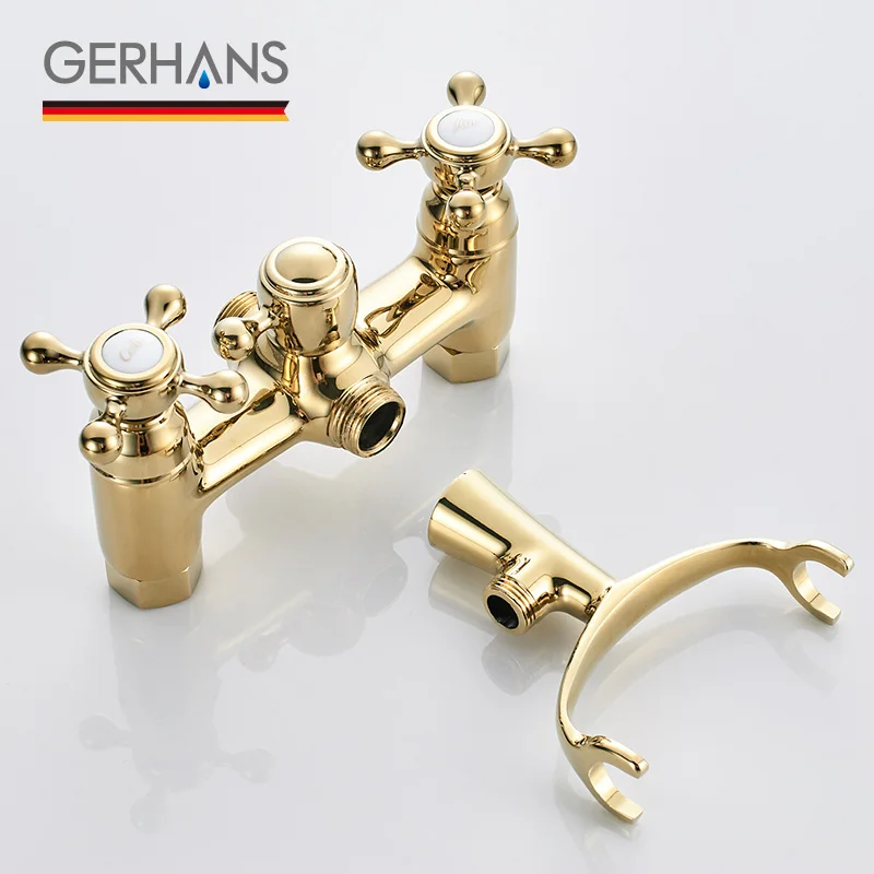 GERHANS Faucet K13101G K13101 Смеситель для ванны Цвет: Золото Хром | Обустройство дома