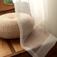 cotton linen stripe curtain yarn for living room striped bedroom curtain window drapes for bedroom kitchen curtains kids curtain