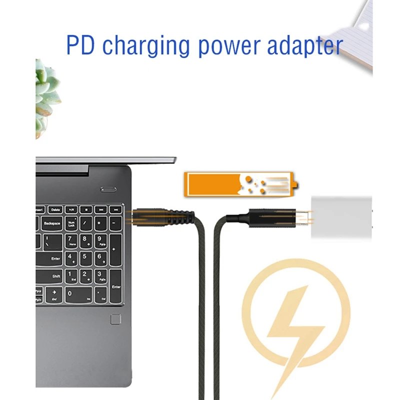 USB Type C PD зарядный кабель шнур адаптер питания постоянного тока преобразователь