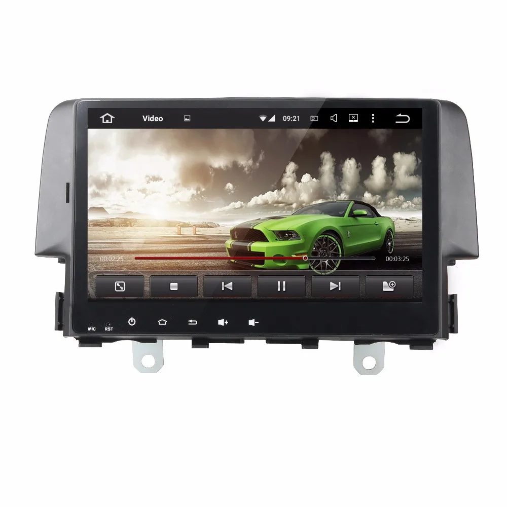 Автомагнитола 9 дюймов 1 Din Android 0 для Honda CIVIC 2016 Автомобильный мультимедийный плеер