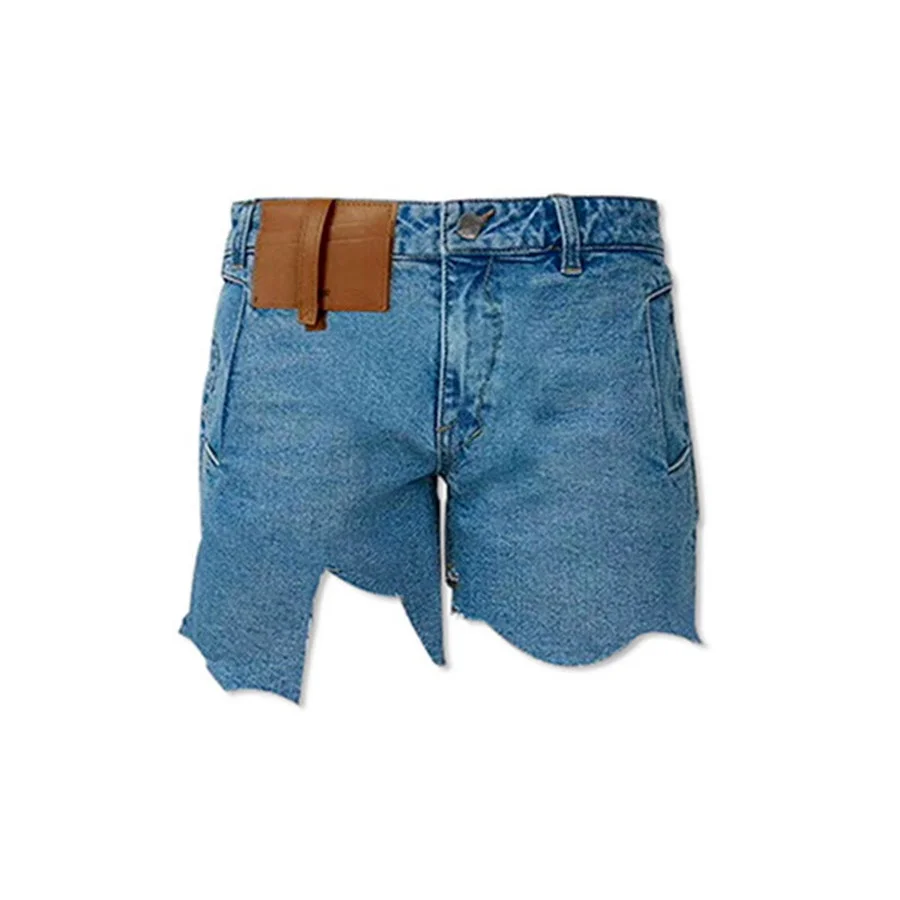 

Damage Adererror Shorts Jeans Women Irregular Cut high-waisted denim shorts Ader Error Shorts jean shorts