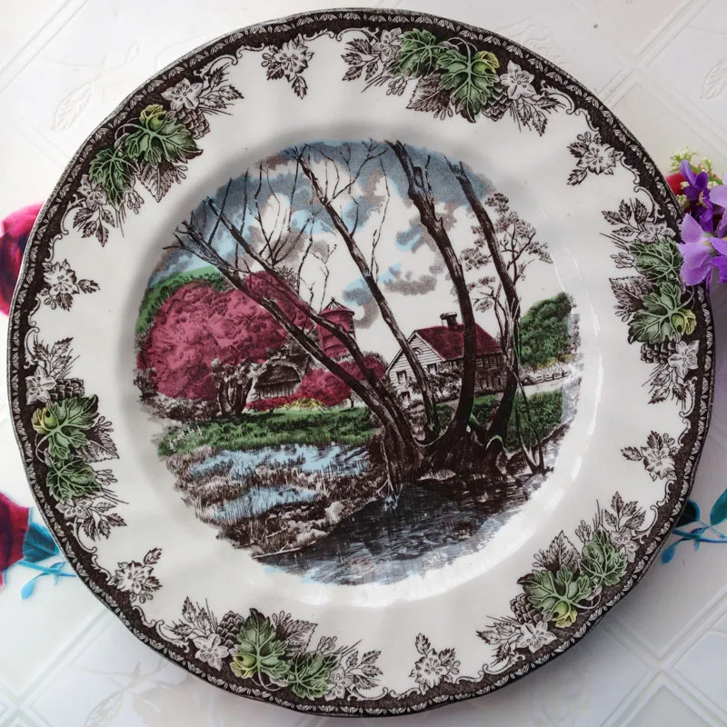 Керамические тарелки от jonson Brothers оригинальная одноместная джазовая усадьба