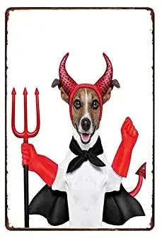 

Dog Metal Sign Painting Vintage Tin Signs Garage Club Cafe Shop Kitchen Pub Wall Art Decor -Tin Sign 8x12 Inch