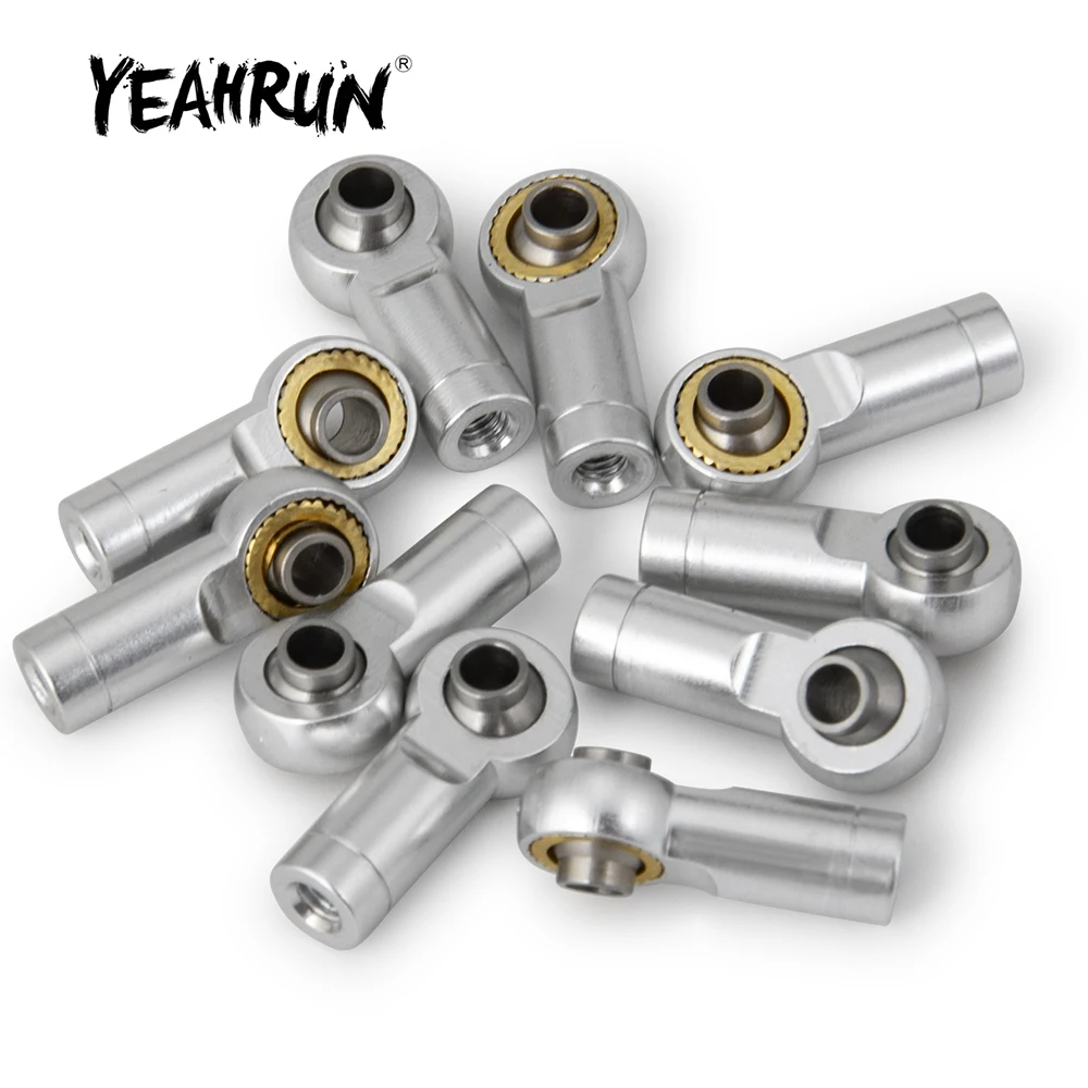 Фото YEAHRUN 10 шт./комплект, алюминиевые шатуны M3, концевые шаровые шарниры CCW Для Axial SCX10 D90 1/10, детали для автомобилей на радиоуправлении №1