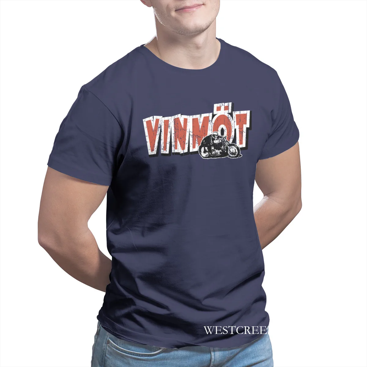 

Vinmot Cafe vintage T-Shirt Essentials Games Funny Tops Round Collar Tshirts 13855
