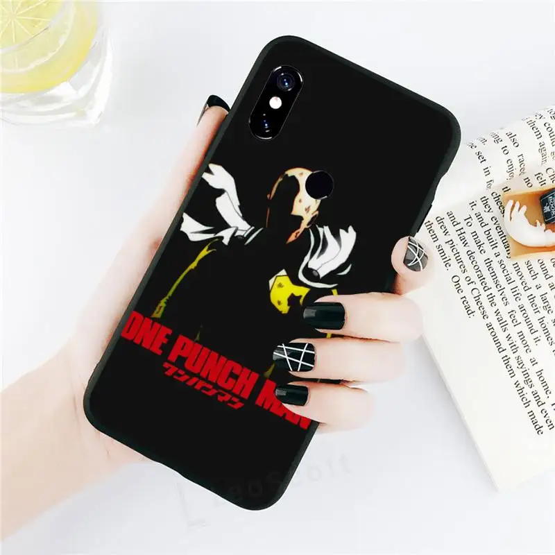 

Anime One Punch Man Phone Case black For Xiaomi Redmi mi note 7 8t 9 9t 9s 8 10 10t 11 pro lite K20 max 3