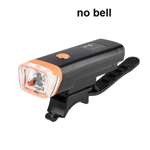 Orange no bell 350 люмен, светильник-вспышка для велосипеда, немецкий стандарт, антибликовый индукционный велосипедный передний светильник, Перезаряжаемый USB фонарь, лампа с рожком - Цвет: Orange no bell