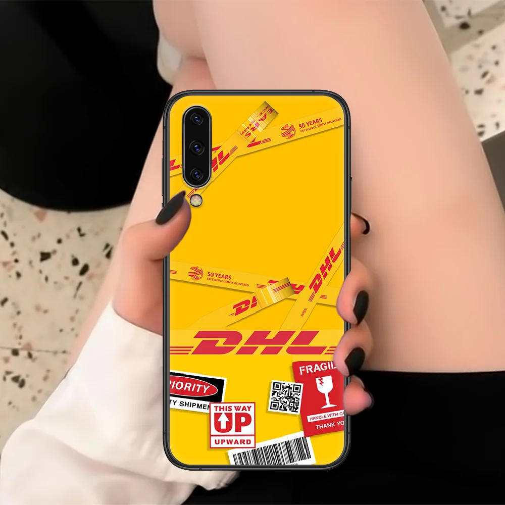 

Label DHL Phone Case For Samsung Galaxy A 3 5 7 8 10 20 E 21 30 S 40 50 51 70 71 Black black Coque Luxury Cell Fashion Hoesjes
