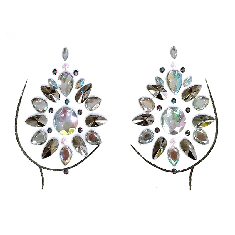 20 видов стилей блестящая клейкая татуировка на груди стикер s для драгоценных