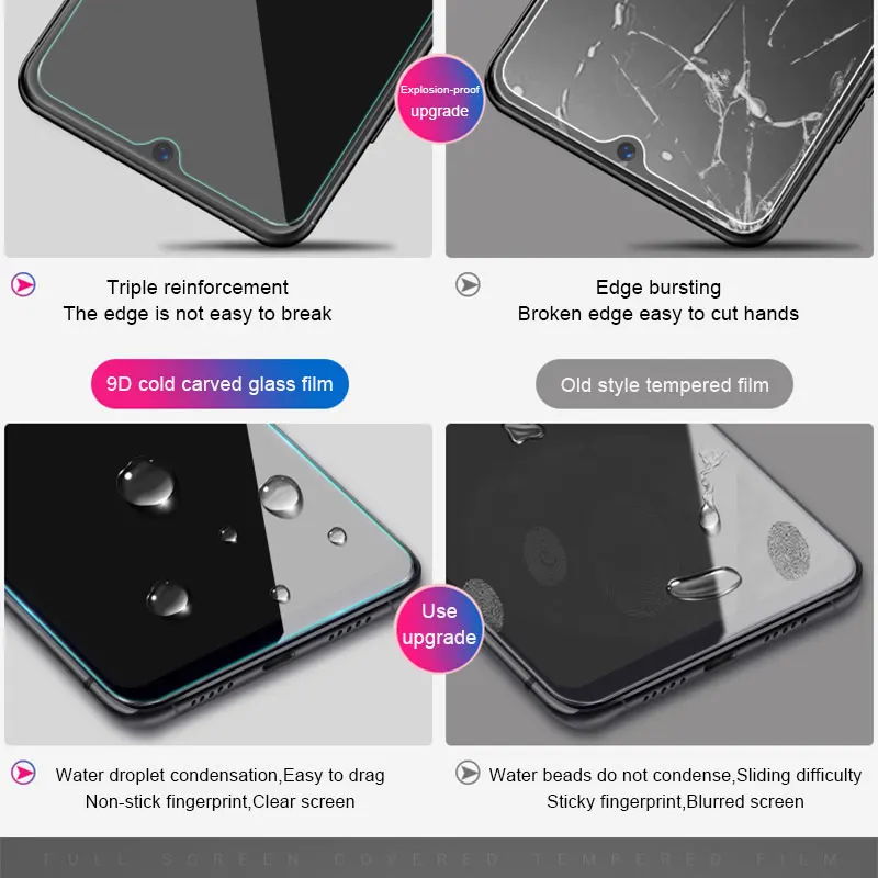HUKU полное покрытие из закаленного стекла для Xiaomi mi CC9 8 lite 9 se протектор экрана на Xiaomi mi CC9E 8 9 прозрачная стеклянная пленка mi 8