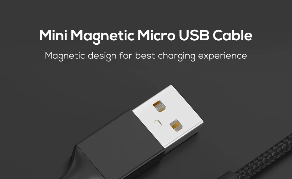 Магнитный мини-кабель-usb для samsung Xiaomi huawei Micro usb type C нейлоновый Плетеный светодиодный кабель USB C для IPhone X XS Max