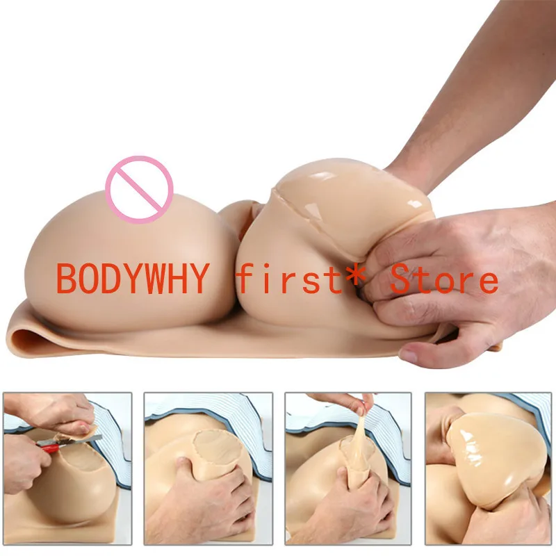 Newest Artificial Silicone Breast Form Fashion False Fake Boobs For Crossdresser Transgender Shemale Drag-Queen Enhancer Cosplay
