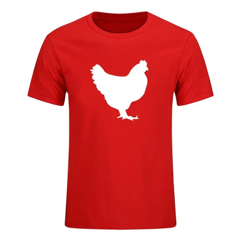 Мужская хлопковая футболка с коротким рукавом принтом петуха | одежда