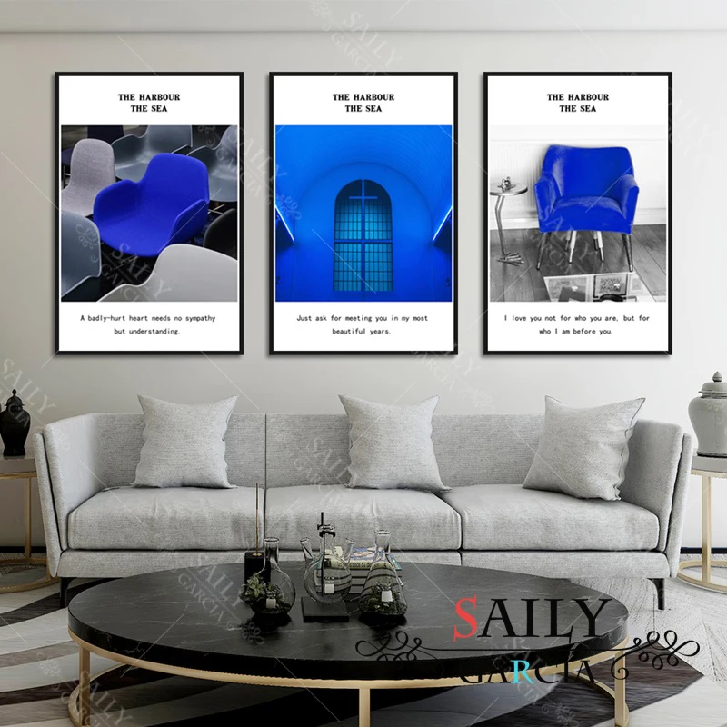 

Современная Минималистичная Картина на холсте, рисунок в скандинавском стиле, черно-белый постер с морским пейзажем, украшение для спальни,...