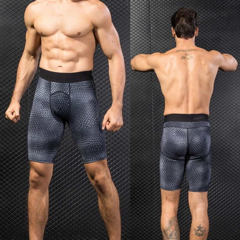 Мужские Спортивные Компрессионные шорты штаны спортивные колготки | Мужская