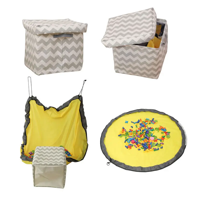 

Toy Storage Organizer Chest for Kids Playroom Extra Large Collapsible Toys Bin with Flip-top lid for Children & Dog Toys