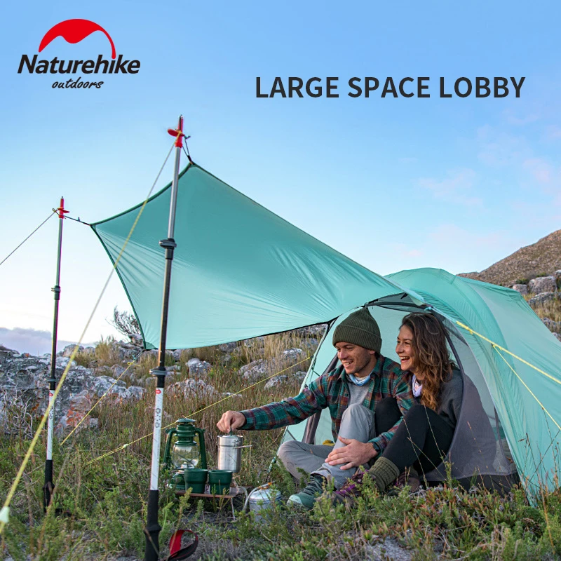 Палатка Naturehike SHARE 2 человек Ультралегкая нейлоновая палатка 20D вместительная