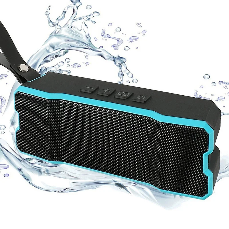 Blue Водонепроницаемый Bluetooth динамик s открытый беспроводной портативный динамик с 12 часов воспроизведения превосходный звук для кемпинга, спорта, Showe - Цвет: Blue