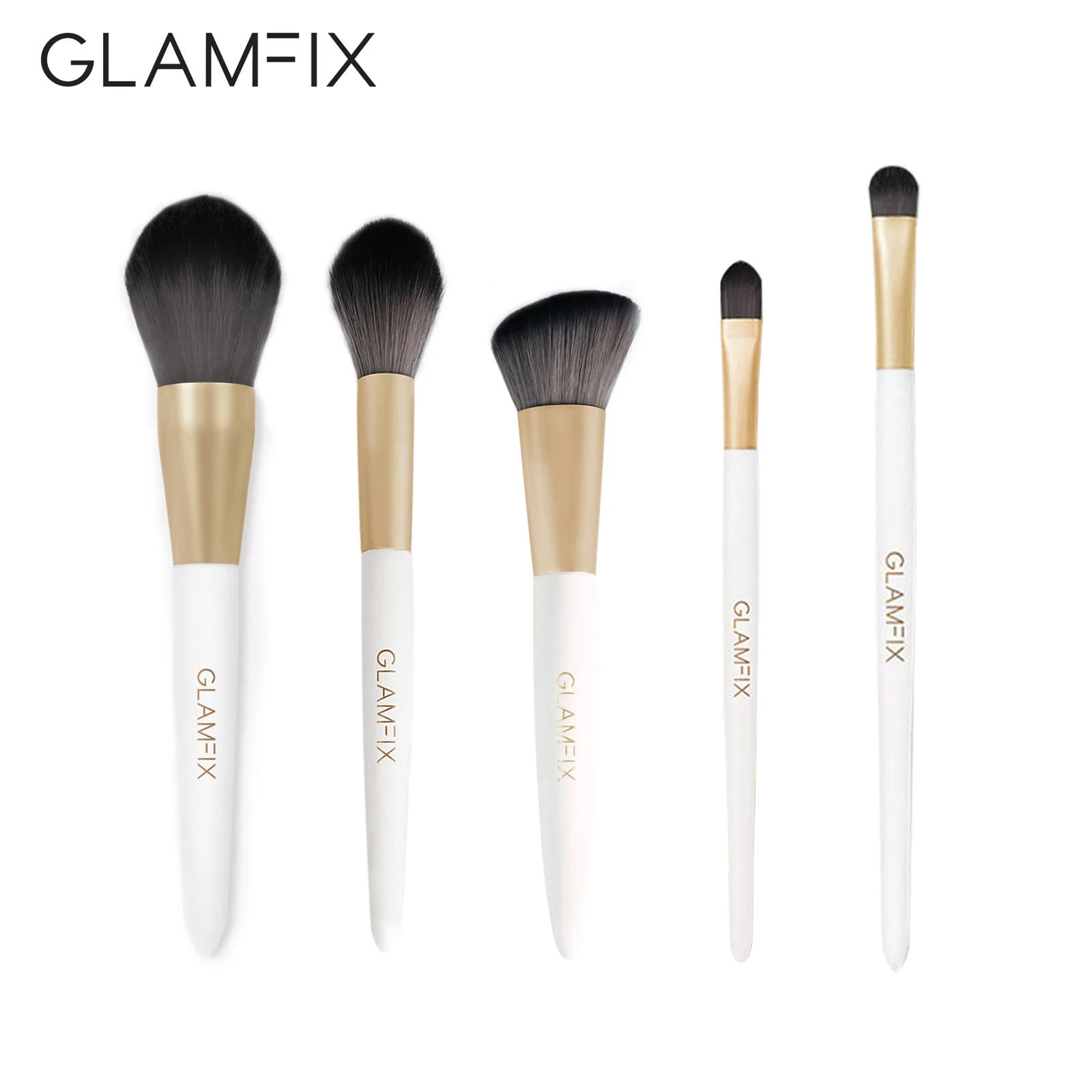 

GLAMFIX Professional Mini Fancy Makeup Brushes High quality Thick Bristles Powder Foundation Eyemakeup Cosmetic Make Up Tool