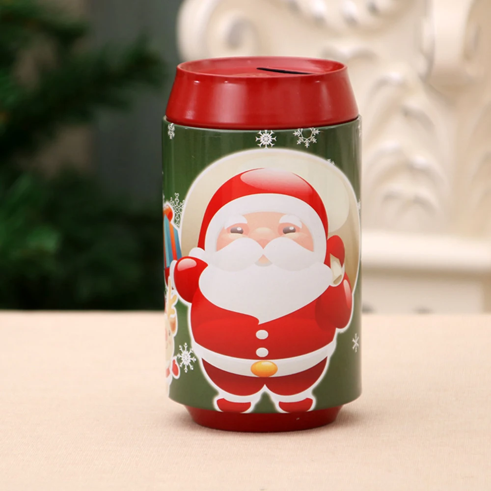 Рождественские подарки Детская копилка банка для хранения железные банки конфет