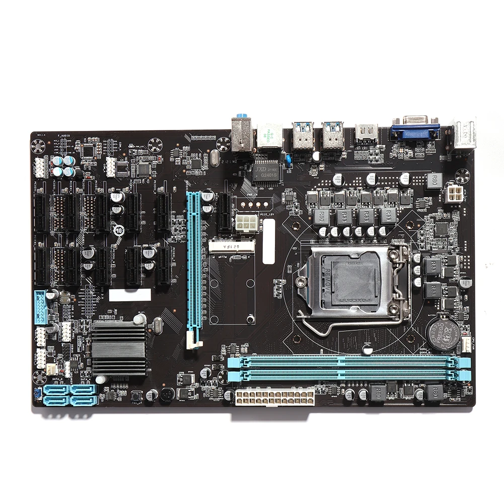 

BTC-B250 Mining Machine Board CPU 12x PCI Express DDR4 Miner Motherboard USB 3.0 SATA Supports HDMI-compatible LGA 1151 Gen 6/7