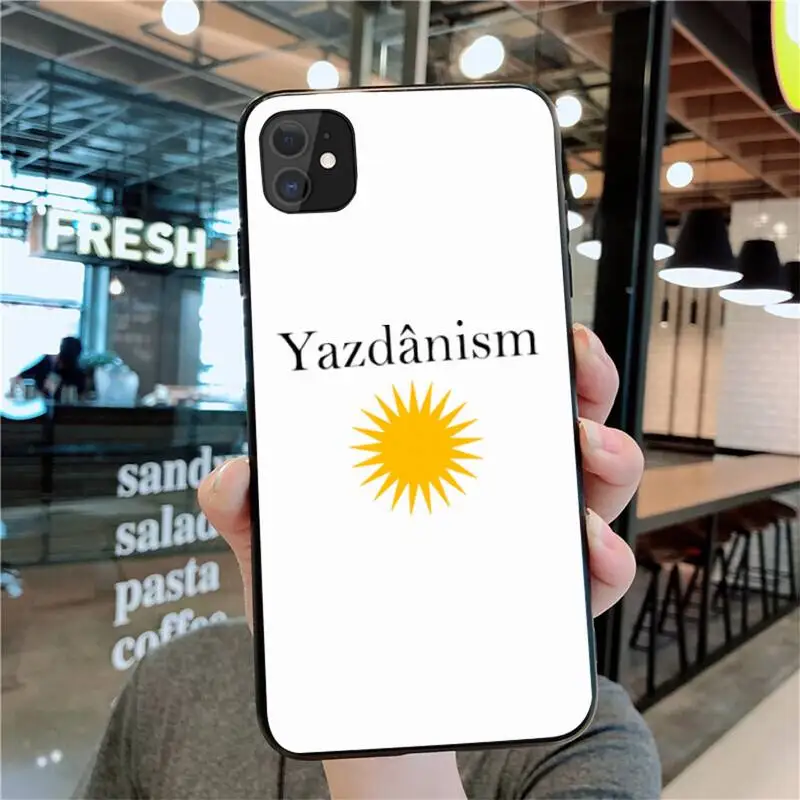 

NBDRUICAI Yazidis Flag Phone Case for iphone 12 pro max 11 pro XS MAX 8 7 6 6S Plus X 5S SE 2020 XR case