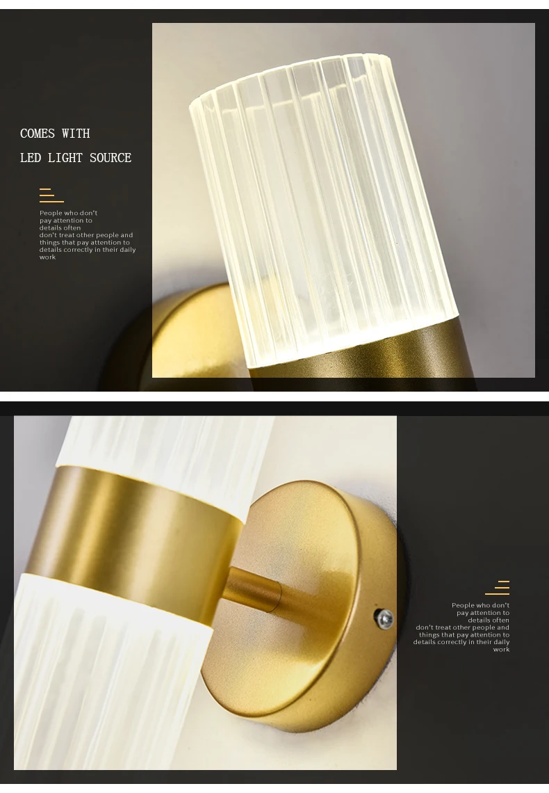 

Modern wall light bedroom bedside led wall lamp living room background wall lamp decoration lamp art aisle corridor lamps
