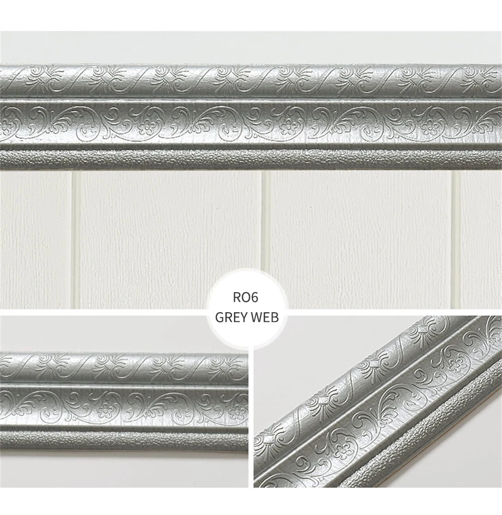 

3D Foam Wall Edge Strip Stickers Self Adhesive Waterproof Baseboard Corner Waist Line Sticker Wall Paper Border Home Decorations