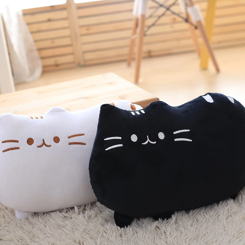 25-50 см Kawaii кошка подушка с застежкой-молнией и PP хлопок Печенье плюшевый Кот, животное, кукла дети ребенок Peluche подарок Pushin игрушка дешево
