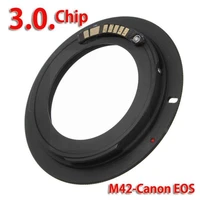 camera accessories 1pc black m42 chips lens adapter ef for af camera for canon mount adapter iii ring s9e0 m42 confirm