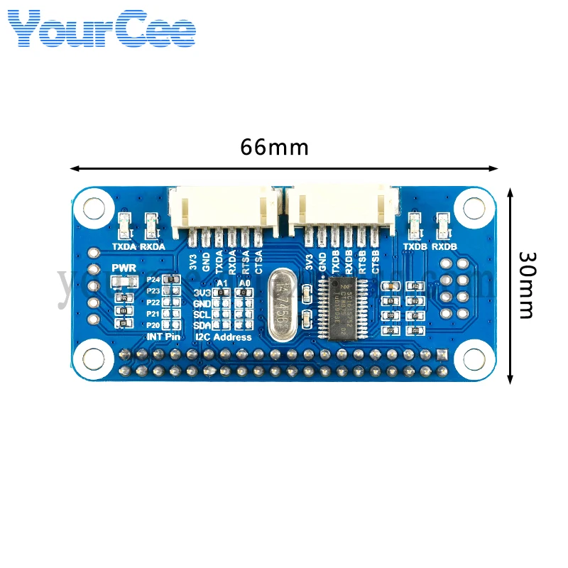 2-канальный последовательный порт UART для Raspberry Pi 4B/3B +/Zero W плата расширения