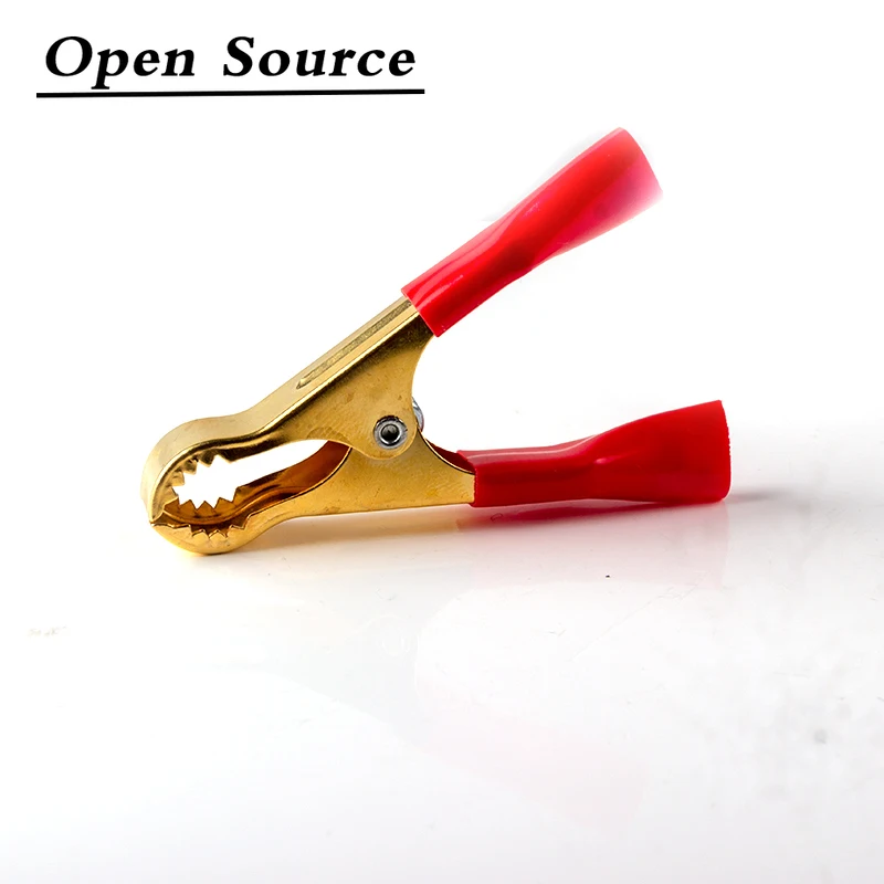 2 шт. красные + черные зажимы 50 А 80 мм для крокодиловых автомобилей фургонов |