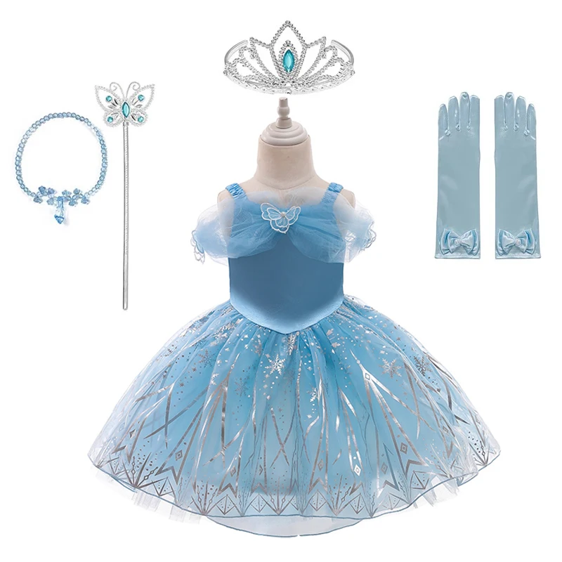 

Новинка 2020, модные платья для маленьких девочек на Рождество, Хэллоуин, косплей-костюм для детей, на день рождения вечерние платье для мален...