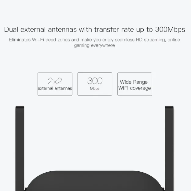 Original Xiaomi Mi WiFi Repeater Pro Extender 300Mbps Wireless Network Signal Enhancement Router | Электроника