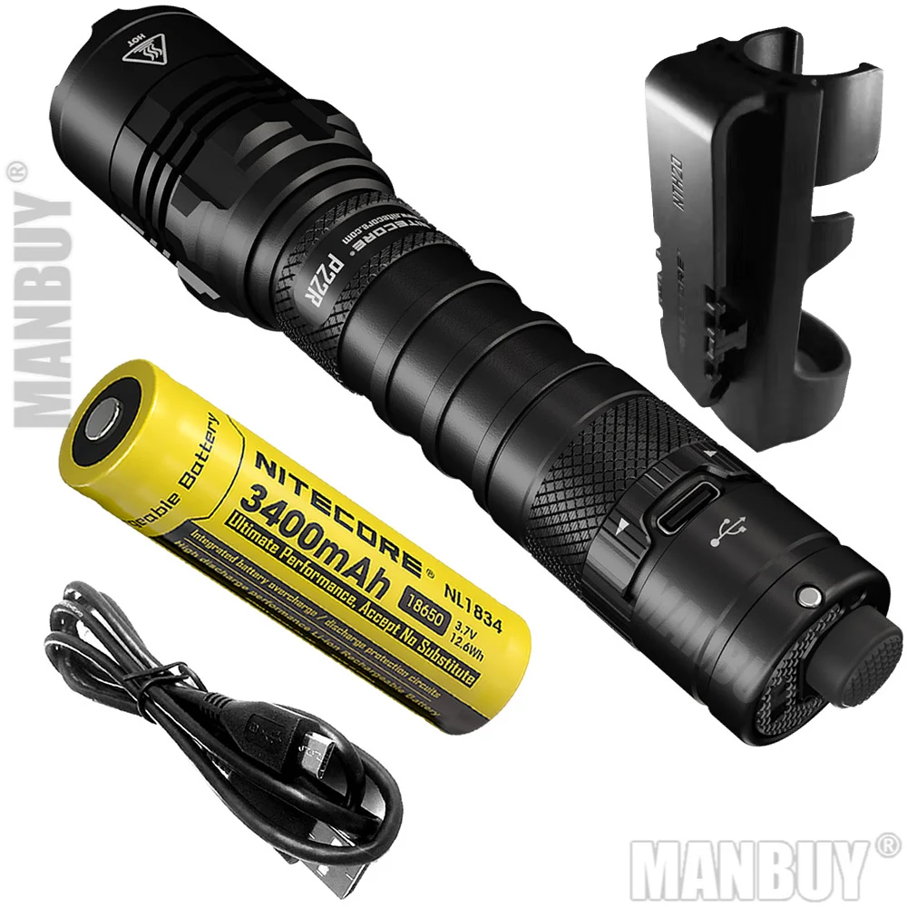 Оптовая продажа прожектор NITECORE P22R + 18650 аккумулятор максимальная
