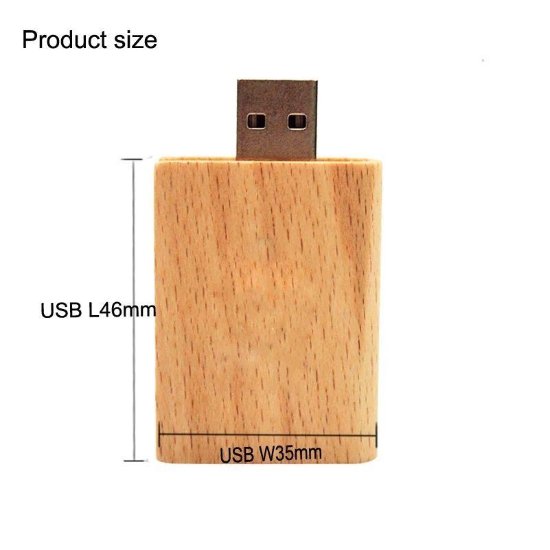 

50pcs/lot (free Logo)wooden Box USB2.0 Pendrive 4GB 8GB 16GB 32GB 64GB Usb Flash Drive U Disk Memoria Stick for Photography Gift