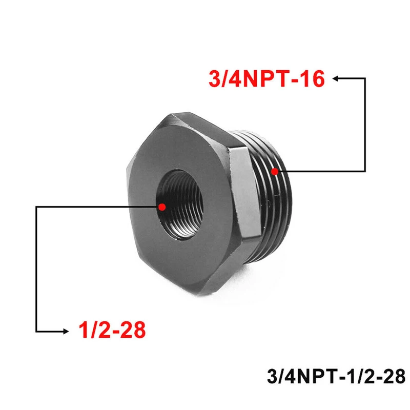 Черный анодированный алюминиевый автомобильный масляный фильтр адаптер с