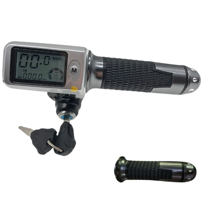 

36V/48V/60V E-Bike Thumb Throttle with LCD Battery Voltage Display for Electric Bicycle Skateboard Scooter