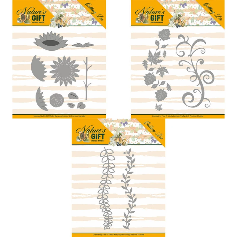 

Mmao Crafts Metal Steel Cutting Dies New Flower plant decoration Stencil For DIY Scrapbooking Paper/photo Cards Embossing Dies