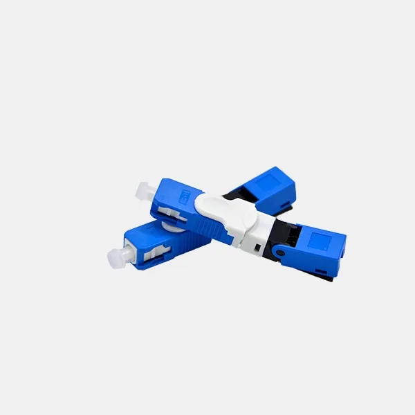 500 шт./упак. FTTH ESC250D оптический патч-корд SC APC Одномодовый волоконно-оптический Быстрый разъем встроенный тип ESC250D оптический патч-корд разъем синий