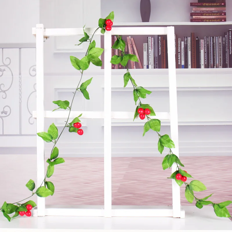 Искусственные фруктовые гирлянды искусственные листья растений лозы дома отель