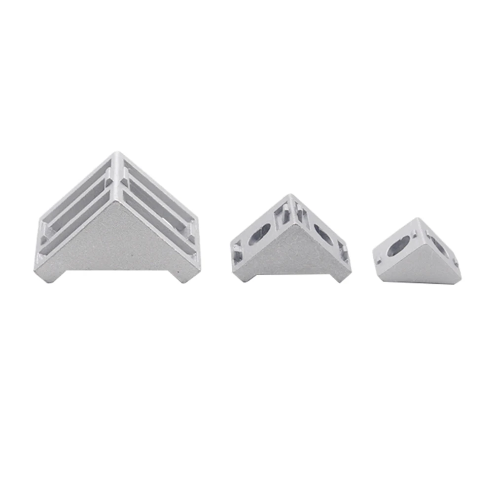 20pcs/lot 2020 2028 Corner Fitting Angle Aluminum Connector Bracket Fastener 3030 Industrial | Обустройство дома
