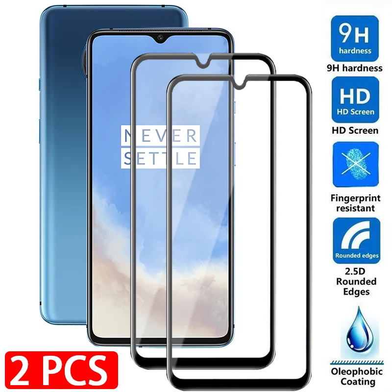 2 шт. oneplus 7t полная защита экрана Защитное стекло для Oneplus от 3 до 8 лет 9 9R 6t Nord N10 5G