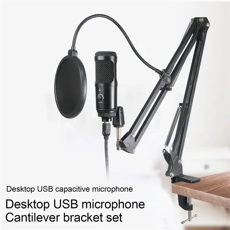 

USB Streaming Podcast PC Microphone,Professional Computer Mic 192kHz/24bit Studio Cardioid Condenser Mic for Gaming